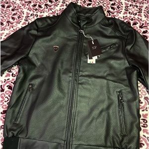 SF sift leather jacket